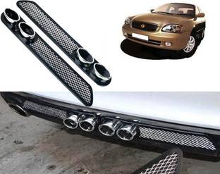 Selifaur Car Rear Dual Tip Bumper Lip Diffuser For_ Baleno Car Beading Roll For Bumper