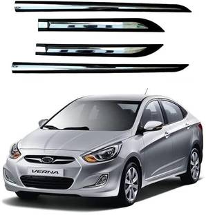 CARSHADE Half Chrome Side Beading Side Claddng Door Protectr For Verna All Model Set of 4 Car Beading Roll For Door