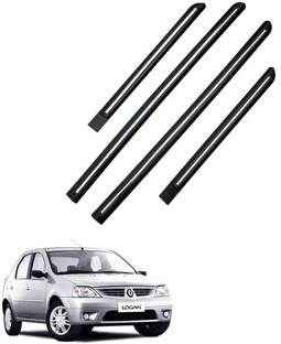 TECHMOZ RENAULT LOGAN DOOR SIDE BEADING CHROME LINE SET OF 4 Car Beading Roll For Door