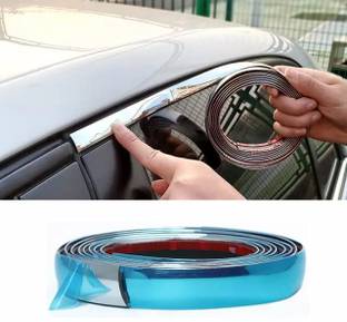 RINTL Side Beading Roll Window Chrome 05 Meter for All Cars (10mm) Car Beading Roll For Window