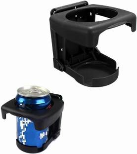 CARTMAN Car Vehicle Truck Hard Plastic Folding Beverage can Stand Mount(Black) Car Bottle Holder