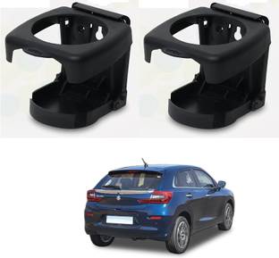 KOZDIKO BLACK DRINK HOLDER SET OF 2 PCS COMPATIBILE WITH BALENO NEW (2022-PRESENT) Car Bottle Holder