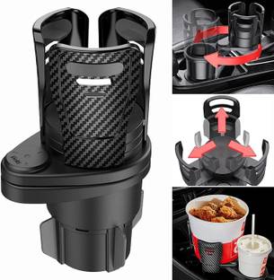 JENY Dual Car Cup Holder Expander Adapter Multi Use Vehicle Mounted Water Cup Holder Car Bottle Holder