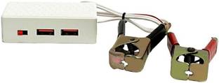 BALRAMA 5 Volt 3.1 Amp USB Mobile Charger 12V DC Smartphones Fast DC Charger Data Cable Combo Set