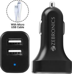 ZEBRONICS 10.5 W Turbo Car Charger