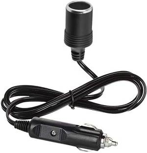 Adhvik Plug 12v Car Cigarette Lighter Socket Extension 1.4 Meters Cable 2.0m Male to Female Car Cigarette Lighter
