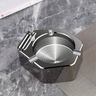 Nilzone Socket Ashtray Match Lighter, Ashtray for Smokers, Smoking Ashtray for Indoor Outdoor Car Cigarette Lighter