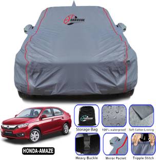 GARREGE Car Cover For Honda Amaze, Amaze E i-DTEC, Amaze E i-VTEC, Amaze VX i-DTEC (With Mirror Pockets)