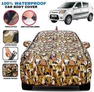 Telescope Car Cover For Maruti Suzuki Alto, Alto 800, Alto 800 CNG LX, Alto 800 LX, Alto 800 LXI, Alto 800 STD, Alto 800 VXI (With Mirror Pockets)