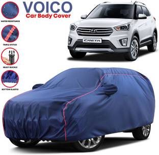 VOICO Car Cover For Hyundai Creta, Creta 1.4 CRDi L, Creta 1.4 CRDi S, Creta 1.4 EX Diesel, Creta 1.6 E, Creta 1.6 SX, Creta 1.6 VTVT L (With Mirror Pockets)