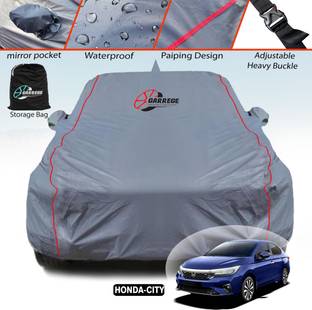 GARREGE Car Cover For Honda City, City i DTec SV, City i DTec S, City i VTEC S (With Mirror Pockets)