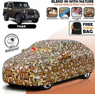 AUTOMOZEXO Car Cover For Mahindra Thar (With Mirror Pockets)