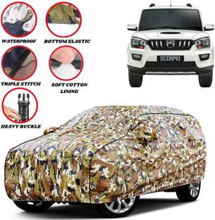 Grizzly Car Cover For Mahindra Scorpio, Scorpio N, Scorpio 2.2L, Scorpio 2.6L, Scorpio MDI, Scorpio 1.99 S10 (With Mirror Pockets)