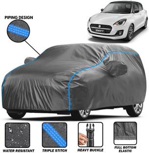 BOTAUTO Car Cover For Maruti Suzuki Swift, Swift AMT VXI, Universal For Car (With Mirror Pockets)