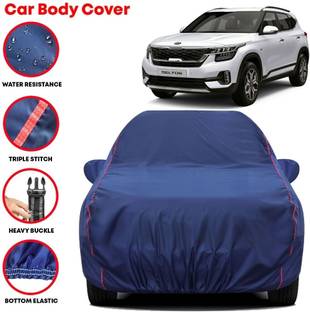 Grizzly Car Cover For Kia Seltos GTK 1.4, Seltos HTX Plus AT D Diesel, Seltos HTX CVT 1.5 (With Mirror Pockets)