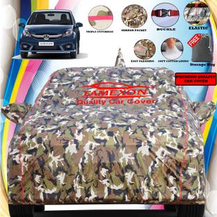 FAMEXON Car Cover For Honda Amaze (With Mirror Pockets)