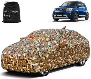 AUTOMOZEXO Car Cover For Maruti Ignis (With Mirror Pockets)