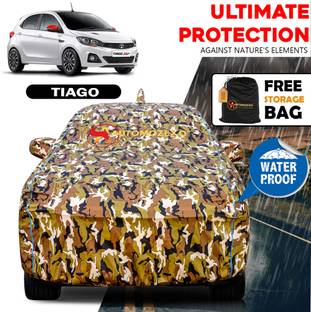 AUTOMOZEXO Car Cover For Tata Tiago (With Mirror Pockets)