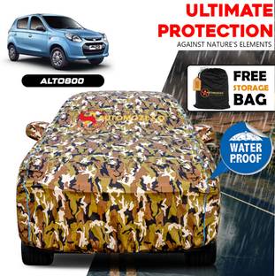 AUTOMOZEXO Car Cover For Maruti Alto 800 (With Mirror Pockets)