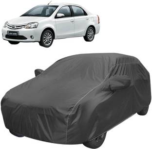 BOTAUTO Car Cover For Toyota Etios, Etios 1.4 Xclusive, Etios Cross (With Mirror Pockets)
