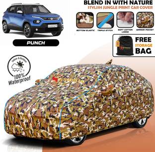 AUTOMOZEXO Car Cover For Tata Punch (With Mirror Pockets)