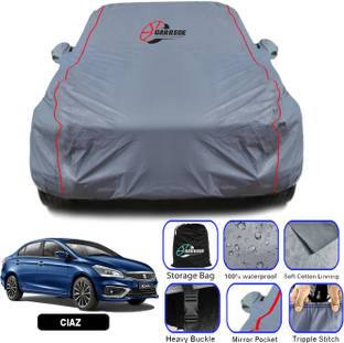 GARREGE Car Cover For Maruti Suzuki Ciaz, Ciaz VXi, Ciaz VDI SHVS, Ciaz VDi Plus SHVS, Ciaz VDi Option SHVS (With Mirror Pockets)