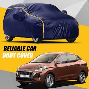 AUCTIMO Car Cover For Hyundai Aura (With Mirror Pockets)