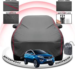 FABTEC Car Cover For Tata Nexon (With Mirror Pockets)