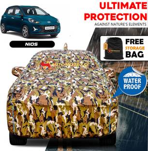 AUTOMOZEXO Car Cover For Hyundai Grand I10 Nios Magna AMT 1.2 Kappa VTVT (With Mirror Pockets)