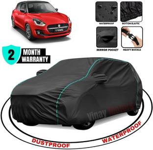 VinayMotors Car Cover For Maruti Swift, Swift AMT VDI, Swift AMT VXI, Swift AMT ZDI, Swift AMT ZXI (With Mirror Pockets)