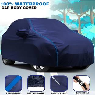 Amikan Car Cover For Hyundai Elite i20, Elite i20 Asta 1.2, Universal For Car (With Mirror Pockets)