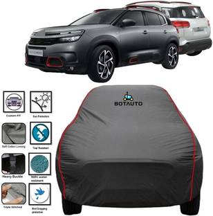 BOTAUTO Car Cover For Citroen C5 Aircross, Universal For Car (Without Mirror Pockets)