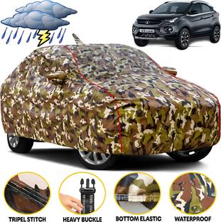 Car Styling Car Cover For Tata Nexon, Nexon AMT, Nexon EV XM, Nexon Facelift, Nexon XZ Plus Diesel, Nexon 1.2 Revotron XZ (With Mirror Pockets)