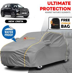 AUTOMOZEXO Car Cover For Hyundai Creta 2020 (With Mirror Pockets)