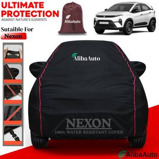AlibaAuto Car Cover For Tata Nexon, Nexon 1.2 Revotron XM, Nexon 1.2 Revotron XZ Plus Dual Tone (With Mirror Pockets)