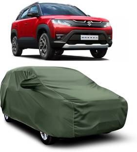 SXAWG Car Cover For Maruti Suzuki Brezza (With Mirror Pockets)