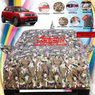FAMEXON Car Cover For Mahindra XUV 300 (Without Mirror Pockets)