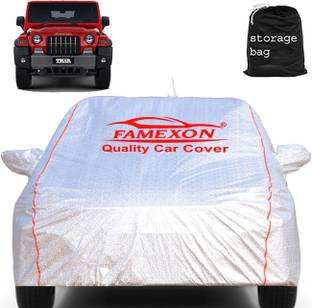 FAMEXON Car Cover For Mahindra Thar (With Mirror Pockets)