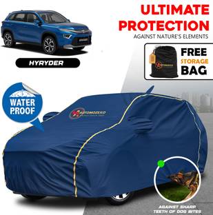 AUTOMOZEXO Car Cover For Toyota Urban Cruiser, Hyryder (With Mirror Pockets)