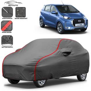 BOTAUTO Car Cover For Datsun Redi GO 1.0 S, Redi GO A, Universal For Car (With Mirror Pockets)