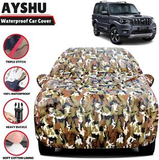 AYSHU Car Cover For Mahindra Scorpio 1.99 S10, Scorpio, Universal For Car (With Mirror Pockets)