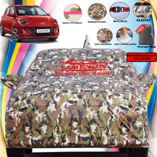 FAMEXON Car Cover For Hyundai Grand i10, Grand i10 Asta Option (With Mirror Pockets)