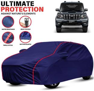 Mwiss Car Cover For Mahindra Scorpio, Scorpio 1.99 S10, Scorpio 1.99 S10 4WD, Scorpio 2.2L, Scorpio 2020 (With Mirror Pockets)