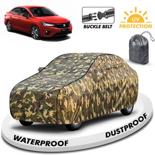 CARZEX Car Cover For Honda City (With Mirror Pockets)