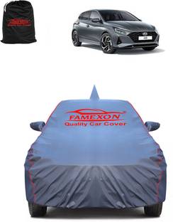 FAMEXON Car Cover For Hyundai i20 (With Mirror Pockets)