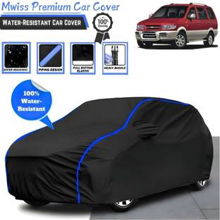 Mwiss Car Cover For Chevrolet Tavera, Tavera 2.5 L, Tavera 7 STR, Tavera 8 Seater, Tavera Neo 3 10 Seats BSIII, Tavera BS IV Rhino (With Mirror Pockets)