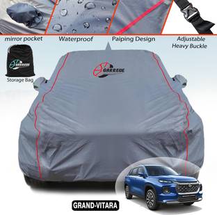 GARREGE Car Cover For Maruti Grand Vitara (With Mirror Pockets)