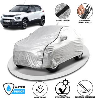 FABTEC Car Cover For Tata Punch (With Mirror Pockets)