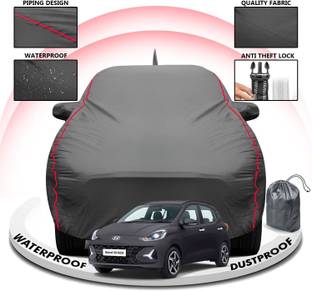 CARZEX Car Cover For Hyundai Grand i10 (With Mirror Pockets)