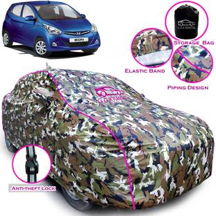 G G K RANTAL Car Cover For Hyundai Eon, EON Era Plus, EON D Lite, EON Magna Plus, EON Sportz (With Mirror Pockets)
